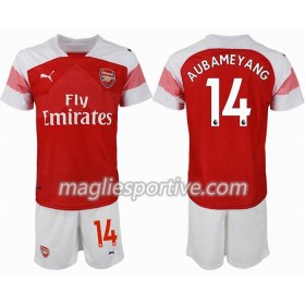 Completo Calcio Arsenal AUBAMEYANG 14 Bambino Divisa Prima 2018/2019